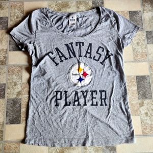 Victorias Secret PINK Pittsburgh Steelers Shirt Fantasy Player Shirt Size s